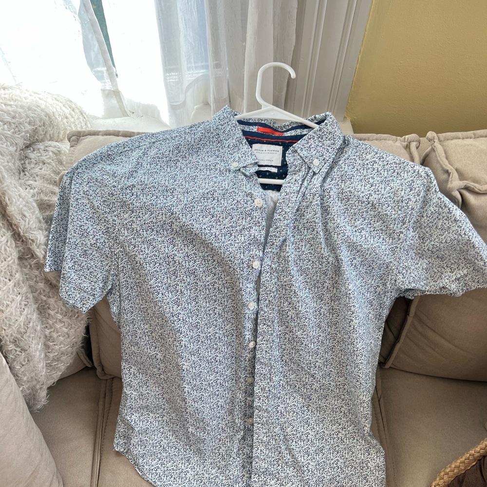 Denim & Flower short sleeve button down